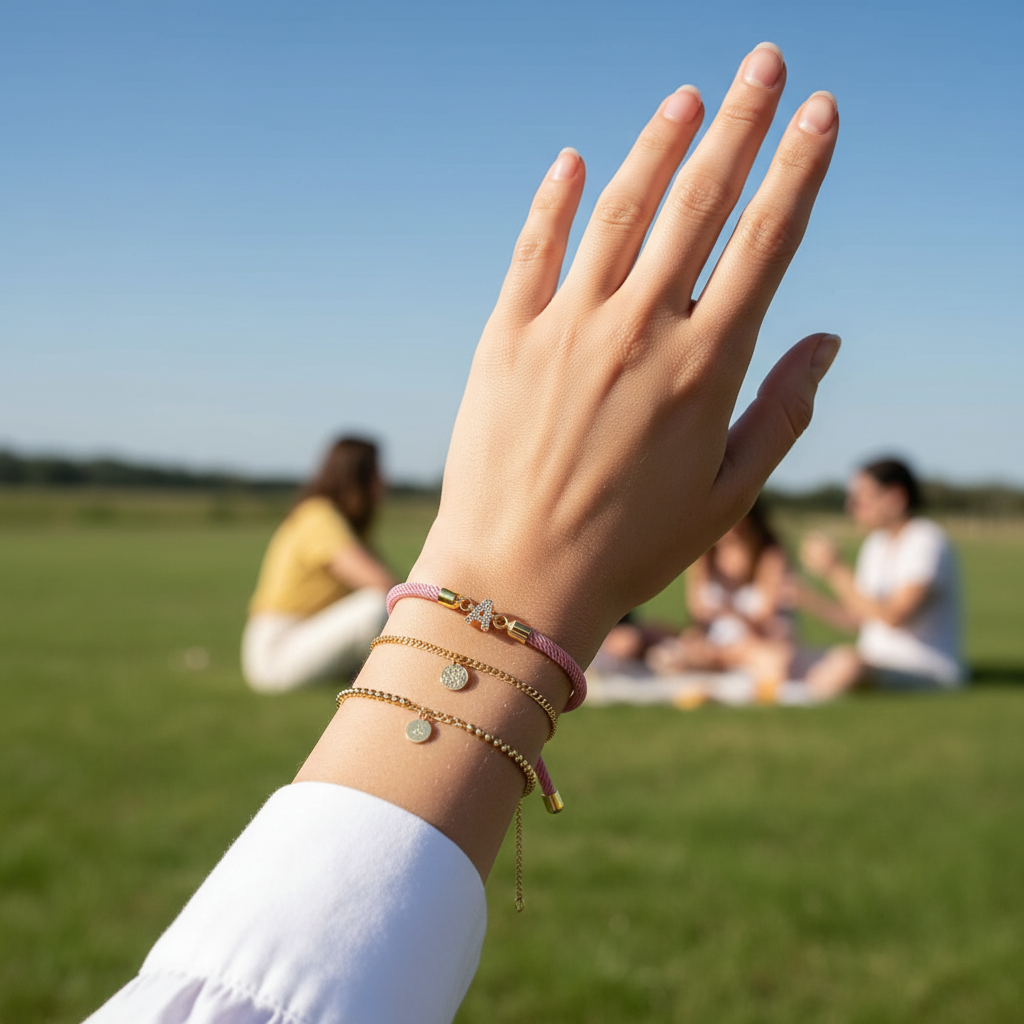 Adjustable Letter Initial Bracelets