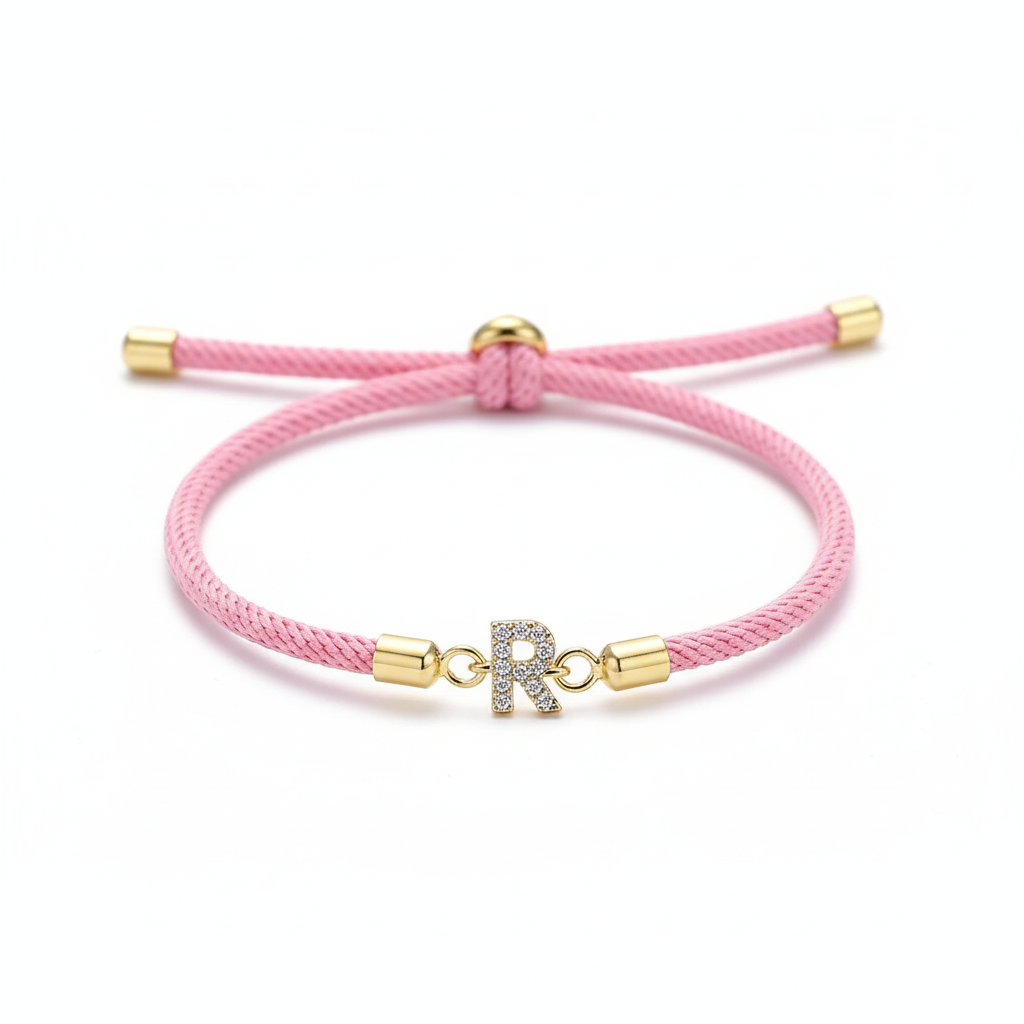 Adjustable Letter Initial Bracelets