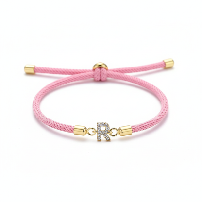 Adjustable Letter Initial Bracelets
