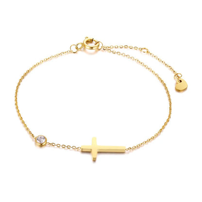 Bracelet Croix Zirconium
