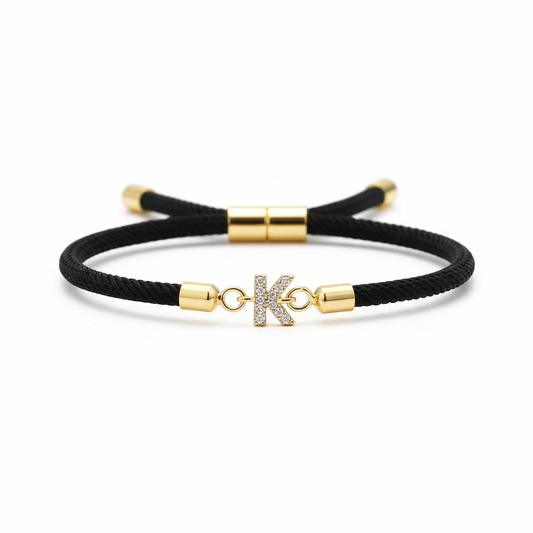 Adjustable Letter Initial Bracelets